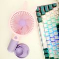 Cute Mini Fan 3-Speed Mini Fan (USB Rechargeable) - Travel-Ready Pocket Fan. 
