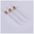 15X100mm 15X100mm test tube Airtight 20ml Transparent Transparent plastic test tube Plastic Round bottom test tube for.