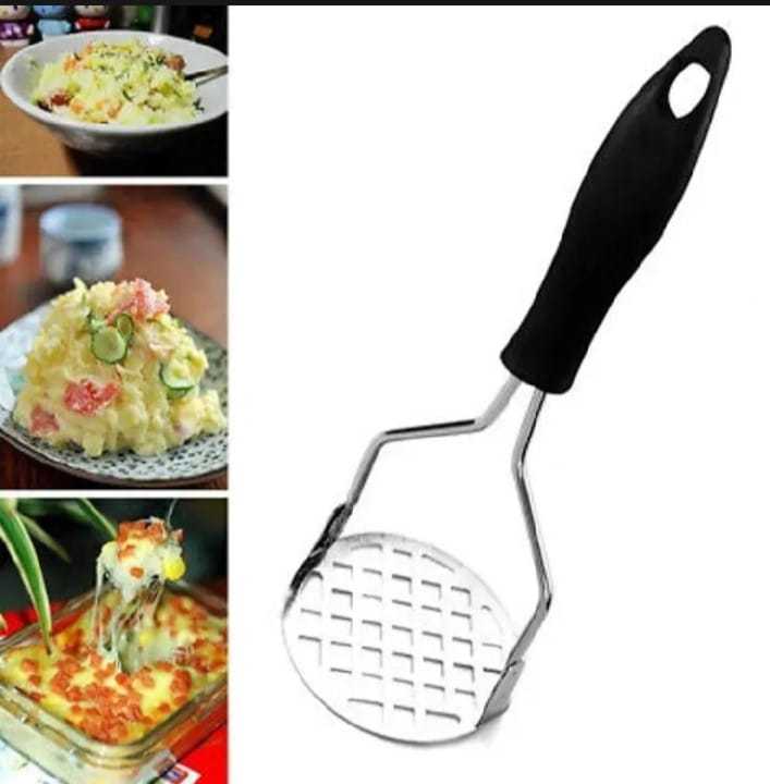 Stainless%20Steel%20Potato%20Masher%20With%20Plastic%20Handle,%20Food%20Press%20For%20Fruit%20And%20Vegetable%20-%20Vegetable%20Cutter%20-%20Image%204