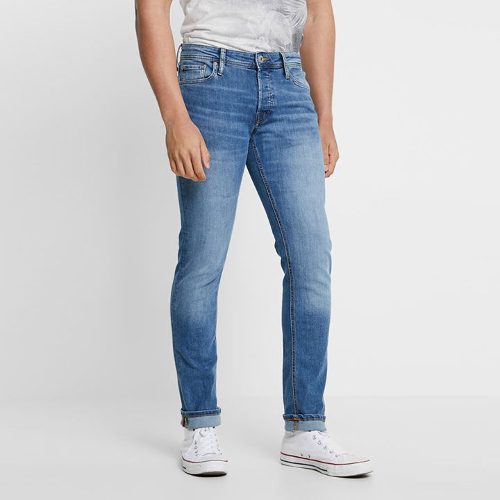 Slim-fit Stretchable Denim Jeans Pant For Men - Deep Blue