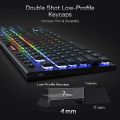 Redragon K621 Horus Wireless RGB Mechanical Keyboard 5.0 BT/2.4 Ghz/Wired Three Modes Ultra-Thin Low Profile Bluetooth Keyboard.
