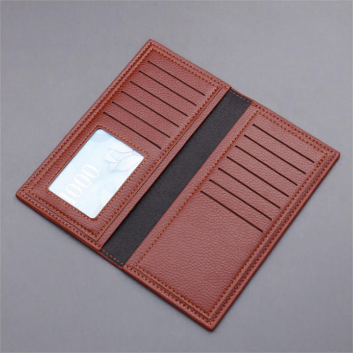 Fashion%20Long%20Wallet%20Multi-layer%20Card%20Case%20Driving%20License%20Cover%20Soft%20PU%20Leather%20Lychee%20Grain%20Credit%20Card%20ID%20Holder%20Ultra-thin%20Wallet%20for%20Men%20-%20Image%204