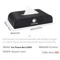 【Hot-Selling】 Black high leather car tissue box holder for proton X70 saga Wira Exora persona. 