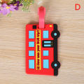 PVC Luggage Tag Soft Silicone Cartoon Boarding Tag Creative Baggage Suitcase ID Addres Holder Boarding Tag Portable Flight Label Eatop.