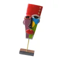 Modern Abstract Human Face Statue, Tabletop Decorative Art Furnishing Ornament Craft Interior Sculpture for Decorations Office Home , StyleE. 