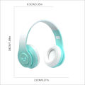 1pc Gradient Color Over-Ear Wireless BT Headset.