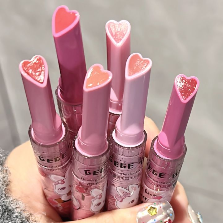 3Pcs/Set%20Gege%20Bear%20Garden%20Pink%20Rabbit%20Solid%20Lip%20Gloss%20Moisturizing%20Watery%20Colored%20Lip%20Balm%20Long-lasting%20and%20Tender%20Lip%20Balm%20-%20Image%204