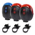 Hot! 1PC/2PCS Bicycle Bike Safety Warning Led light bicycle laser lights LED Flashing Lamp Tail Light Rear Cycling 5 LED+2 Laser. 