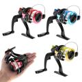 Mini Portable Ice Fishing Reel Gear Retio 5.1: 1 Spinning Wheel Left Right Right Hand Hand Fishing Rils with 100m Line with Real Gear.