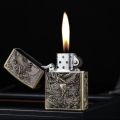 New Zorro Good quality 3D carved armor Windproof oil lighter. 