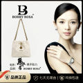 BORRY ROSA/Bailirosa New Large Capacity Swan Embossed Cloud Bag Shoulder Underarm1866.