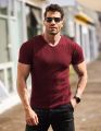 COOFANDY Men's Muscle T Shirts Stretch V Neck Bodybuilding Workout Tee Shirts. 