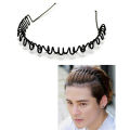 পুরুষ মহিলাদের জন্য স্টাইল কালো জিগ জ্যাগ চুলের ব্যান্ড. 