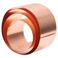 Ultra-thin Copper Sheet Roll Durable Double Sided 50 x 1000mm Red Copper Strip Metal Foil Plate Avoid Voltage and Current.