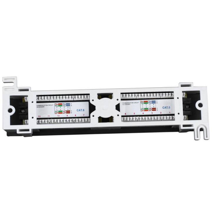Network Tool Kit 12 Port Cat6 Patch Panel Rj45 Networking Wall Mount ...