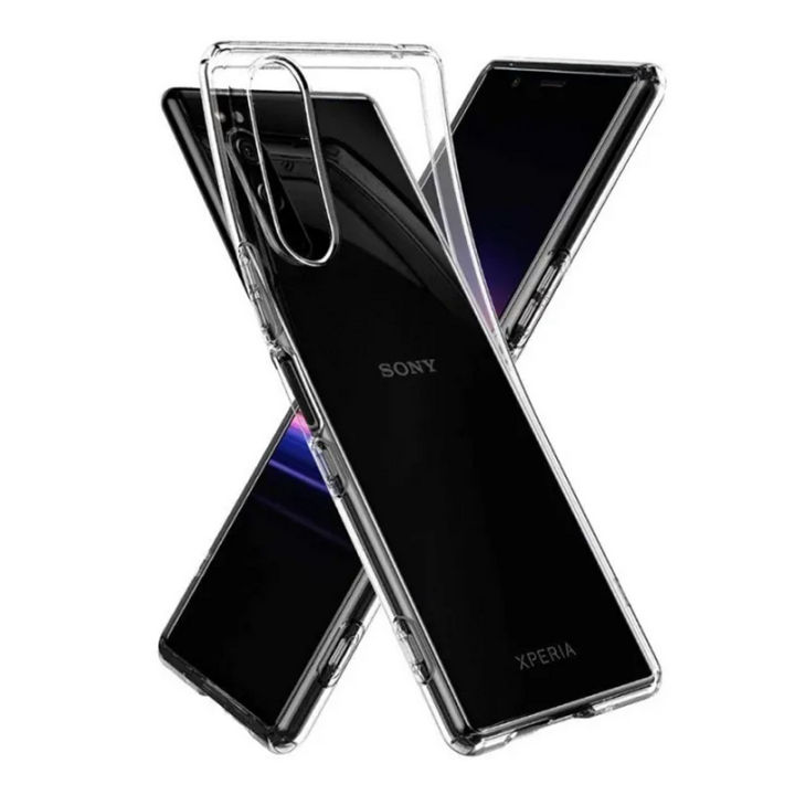 For Sony Xperia 1 III ( Xperia 1 Mark IIII ) Back Cover CRYSTAL CRACK ORIGINAL SOFT CASE CASING CLEAR TPU COVER For Sony Xperia 1 Mark 3 Phone Cases