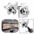 Glass Door Single Sliding Lock/ Cabinet Cam Key Showcase Display /Single-Door-Lock-Glass-Window-Lock-Glass-Door-Lock - Door Bottom Sealing Strip. 