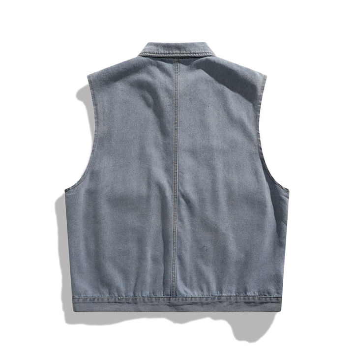 Men'S%20Loose%20Denim%20Vest%20Jacket%20Summer%20Sleeveless%20Vestes%20Street%20Style%20Waistcoat%20For%20Male%20Thin%20Outwear%20With%20Pockets%20Ropa%20Hombre%20-%20Image%202