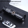 HLZ strong light flashlight T40 zoom white remote light outdoor multi-function flashlight_D Shop.