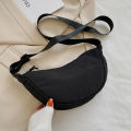 Solid Color Chest Bag For Women Large Capacity Travel Crossbody Female Half Moon Belt Bag Ladies Daily Street Fanny Packs 2022. 