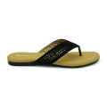 Bata Women's Leather Chappal - Black. 