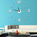 DIY Wall Clock Modern Creative 3D Mirror Wall Clock Large Mute Wall Stickers for Living Room Bedroom Home Decorations. 