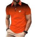Men New Fashion Casual Short Sleeve Tops Polol Shirt ..