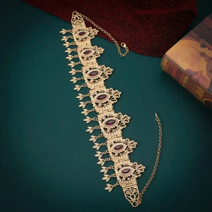 New%20Arabic%20Bridal%20Hair%20Jewelry%20Metal%20Tassels%20Hair%20Chain%20for%20Women%20Algerian%20Tradition%20Wedding%20Hair%20Accessories%20Bridesmaid%20Gift%20-%20Image%203