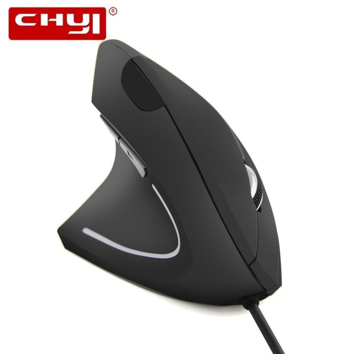Left-handed Mouse Ergonomic Wired Vertical Office Computer Mice Optical 1600DPI 6 Buttons USB Game Mause for PC Laptop