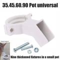 High Frequency Head Clamp TV Antenna Jig Bracket Clamp Household KU Plastic LNB Jig White Mounting Fixed Tuner Thickened J1C5.