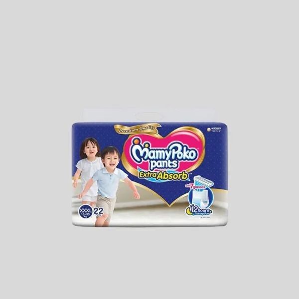 MamyPoko Pants Baby Diaper Extra Absorb (18-35Kg) - XXXL 22pcs