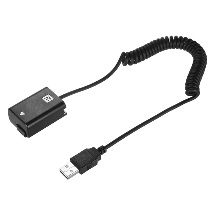 BRADOO%205X%20USB%20Charging%20Cable%20NP-FW50%20Dummy%20Battery%20Spring%20Wire%20for%20Sony%20A7%20A7R%20A7S%20A7M%20A7II%20A7S2%20A7M2%20A7R2%20A6500%20DC%20Coupler%20-%20Image%202