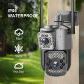 V380 Pro Smart Home Auto Tracking Waterproof Outdoor Wireless WIFI IP Camera Dual Lens Security Camera.