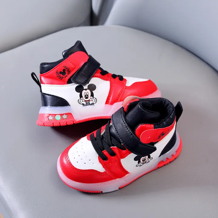 Disney%20Children's%20Sneakers%20Boys%20Girls%20Mickey%20Led%20Light%20Sport%20Shoes%20Student%20Shoes%20Hook%20Anti-slip%20Kids%20Outdoor%20Shoes%20Basket%20Shoes%20-%20Image%204