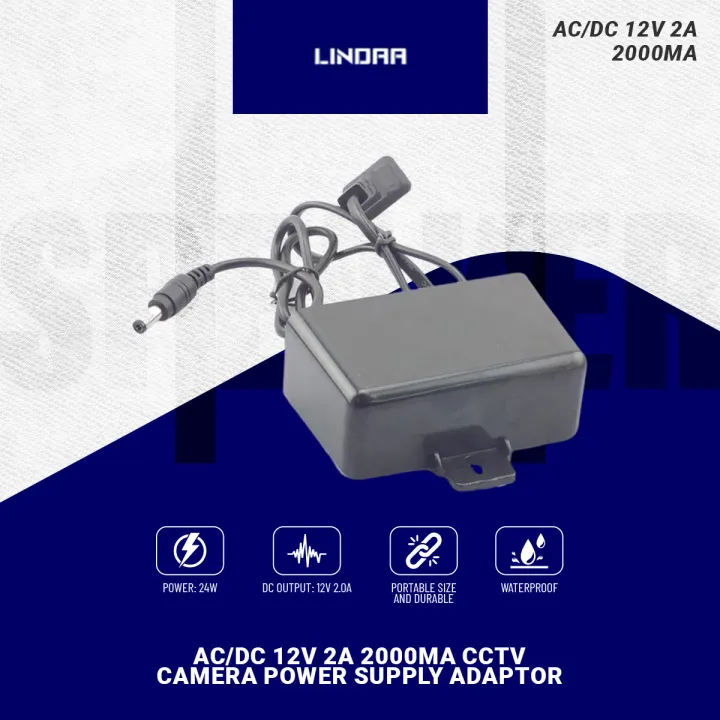 AC/DC%2012V%202A%202000ma%20CCTV%20Camera%20Power%20Supply%20Adaptor%20Outdoor%20Waterproof%20EU%20US%20Plug%20Adapter%20Charger%20for%20CCTV%20Video%20Camera%20Lindaa%20-%20Image%202