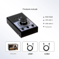 Computer External Sound Controller Sound Card Regulator Live Karaoke USB Volume Controller. 