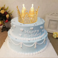 4Pcs Cake Topper Decorations Princess Crown Cake Decorations for Birthday, Wedding, Party and Baby Shower Crown.