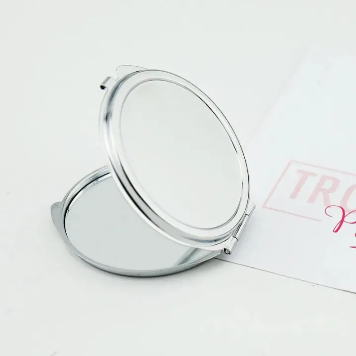 Cosmetic%20Magnifying%20Pocket%20Mirror%20X10%20Simple%20Metal%20Makeup%20Mirror%20For%20Purse%20Travel%20Bag%20Home%20Office%20Double-Sided%20Girls%20Mirror%20-%20Image%203