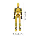 3.0 Multi-Jointed Movable Shapeshift Robot 3D Printed Mannequin Dummy T13 Action Figures Toys Kid Adult Home Decor Ornament Gift.
