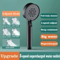 High Pressure Shower Head Turbo Replete for Shower 5 Molds Knobs Saving Shower Head Bathroom Accessories. 
