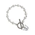 White Butterfly Pearl Bracelet For Women.
