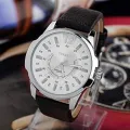 New Leather Analog Unique Casual Watch for Men.