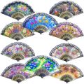 Multi-color China Travel Folding Pocket Hand Fan. 