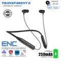 TRANSPARENT 2 lightweight Earbuds Wireless Headphones Bluetooth 5.2 Neckband Earphones Magnetic Sports Waterproof TWS Earbuds Headset with Microphone. 