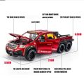 1:28 Mercedes-Benz X-CLASS EXY 6X6 Pickup Die-Cast Vehicles Alloy Model Car Toys With Light & Sound For Gift Collection.