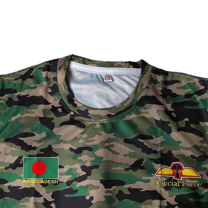 Special%20forces%20Round%20neck%20T-shirt%20for%20men's%20army%20colour%20-%20Image%204