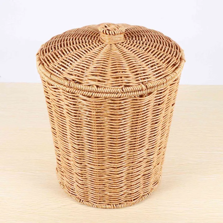 Woven%20Basket%20Trash%20Can%20Round%20Rattan%20Waste%20Basket%20with%20Lid%20Planter%20Woven%20Storage%20Baskets%20Wicker%20Wastebasket%20Garbage%20Bin%20-%20Image%202