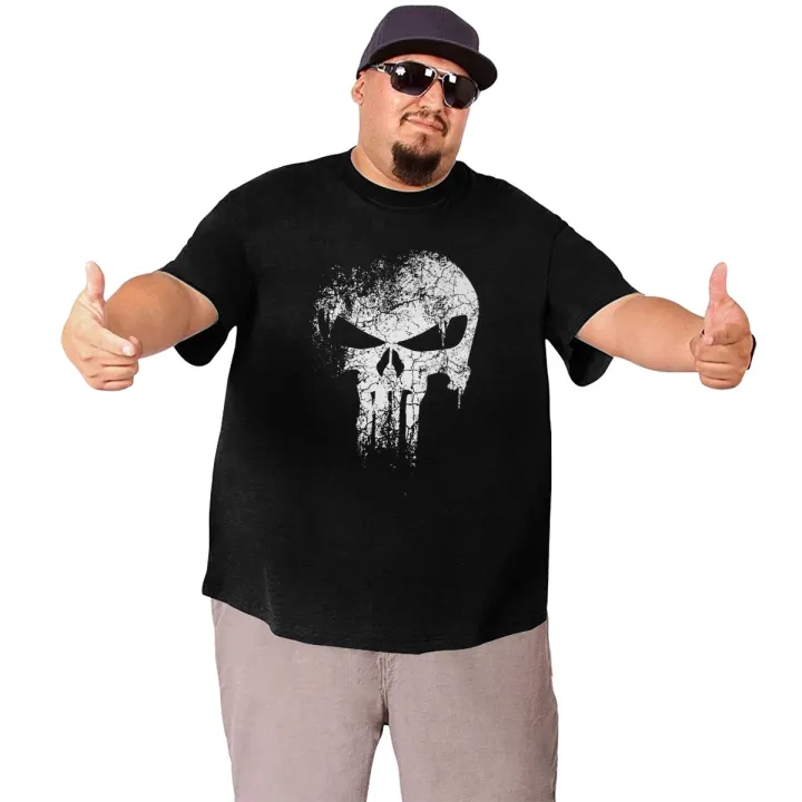Punisher%20Skeleton%20Skull%20T%20Shirt%20Men%20100%25%20Cotton%20Amazing%20T-Shirt%20Crew%20Neck%20Big%20Tall%20Tees%20Short%20Sleeve%20Clothes%20Large%204XL%205XL%206XL%20-%20Image%205