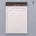 Daily Schedule Memo pad To Do List Time Sticky note Schedule planner stickers. 