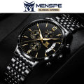 MENSPE Mens Digital Watch for Men True Three Eyes Wristwatch Waterproof Luminous Calendar Clocks Men's Quartz Watch Fashion Multi-functional Sports Waterproof Calendar Watch. 
